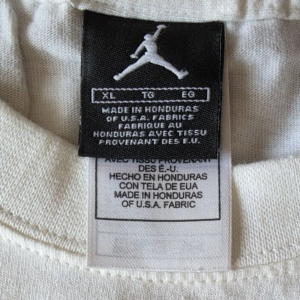 Vintage Air Jordan V 5 XL T-Shirt Felt Jordan Jumpman Logo Nike Michael Jordan
